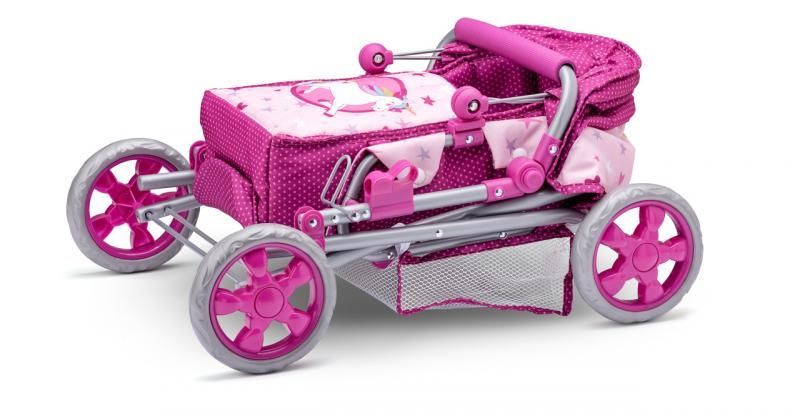 Wózek głęboki dla lalek Jednorożec Wózek głęboki dla lalek Jednorożec