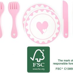 Zestaw talerzy i sztućców