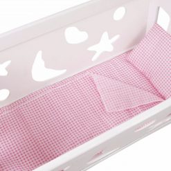 Drewniana kołyska dla lalek