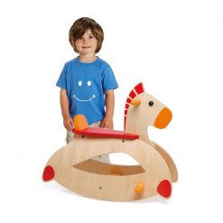 Drewniany Konik na Biegunach