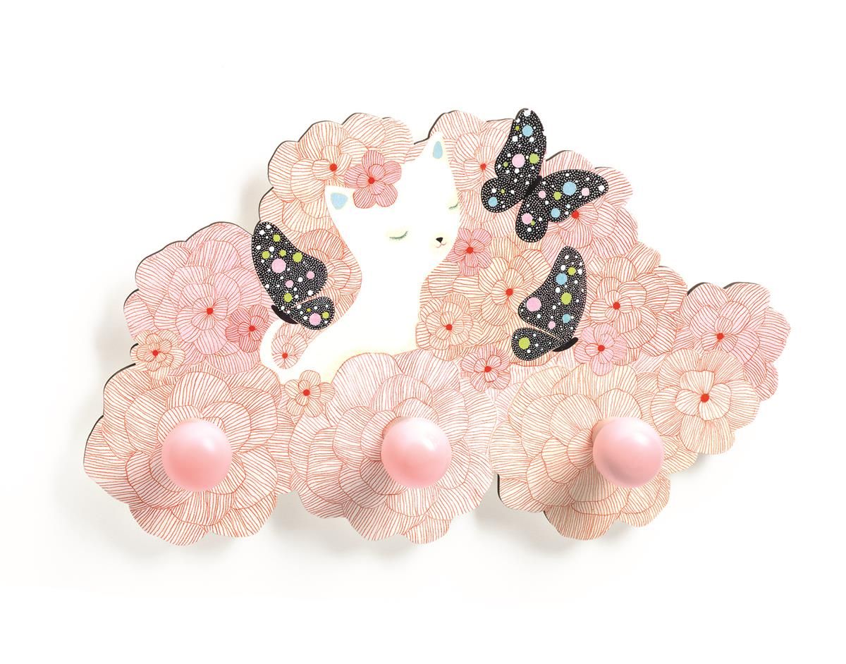 Drewniany wieszaczek Kotek Drewniany wieszaczek Kotek