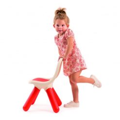 Czerwone Krzesełko z Oparciem