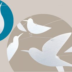 Ruchoma dekoracja Białe ptaki