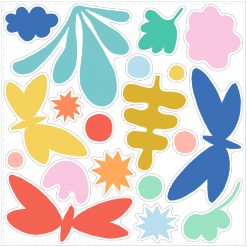 Naklejki na okno Fantastyczne kolory