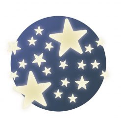 Fluorescencyjne naklejki Gwiazdki