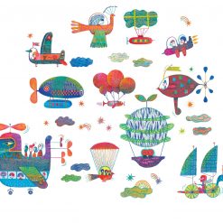 Naklejki na okno Samoloty i balony