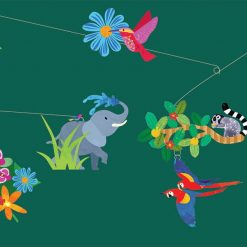 Ruchoma dekoracja Świat dżungli