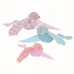 Składanka papierowa Brokatowe ptaszki
