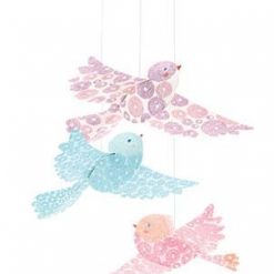 Składanka papierowa Brokatowe ptaszki