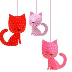 Zawieszka mobilna Siedzące koty