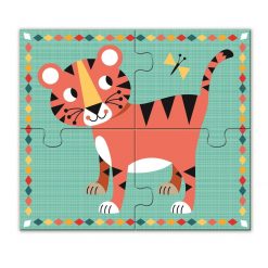 Puzzle drewniane 4 zwierzątka