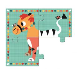 Puzzle drewniane 4 zwierzątka