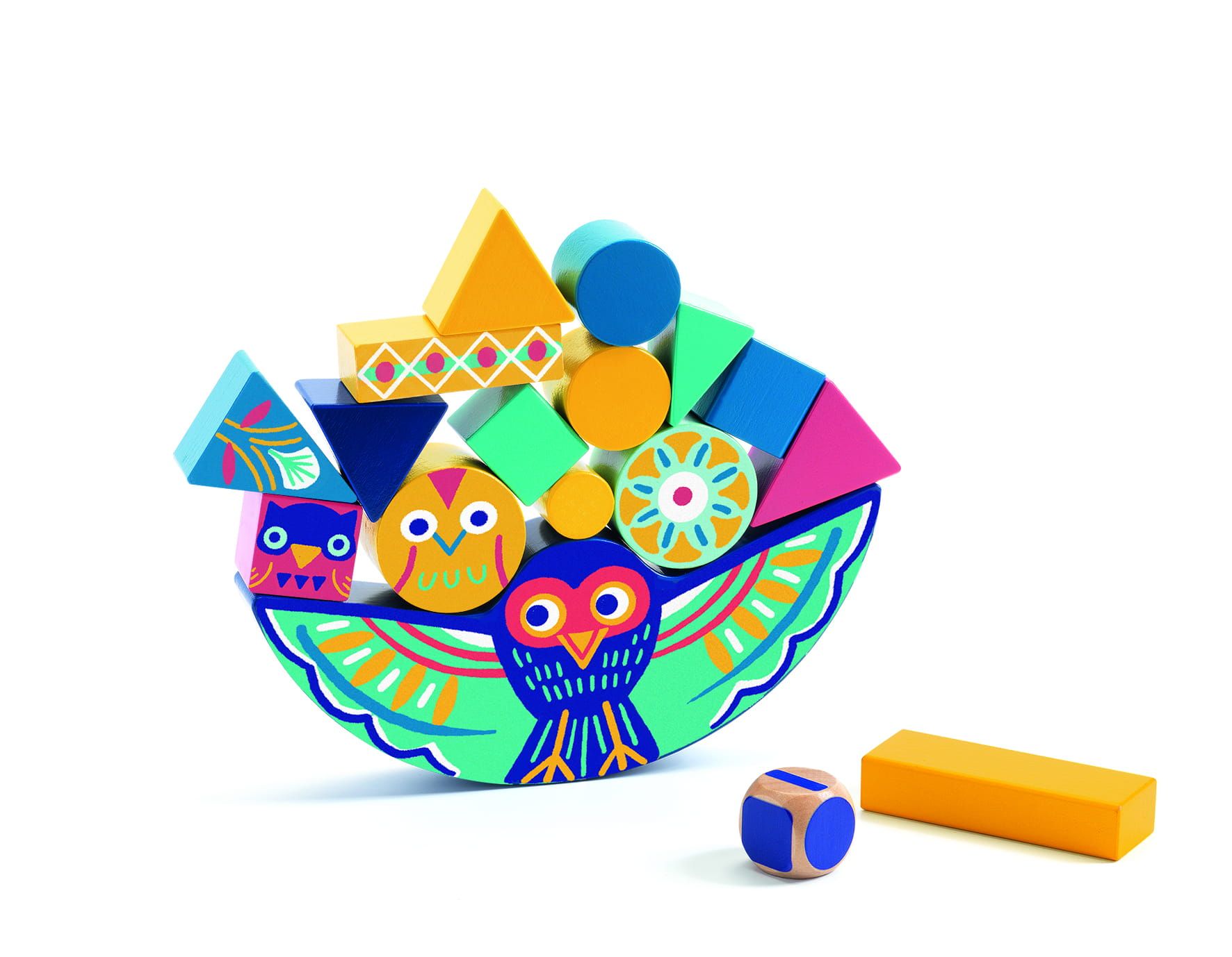 Drewniana balansująca sowa Drewniana balansująca sowa