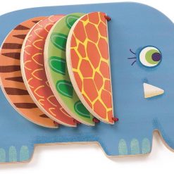 Drewniana książeczka Słonik