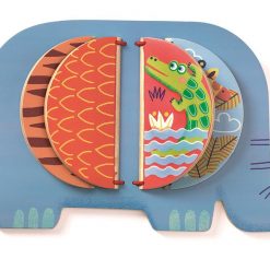 Drewniana książeczka Słonik