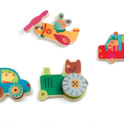 Układanka z wkrętkami Pojazdy