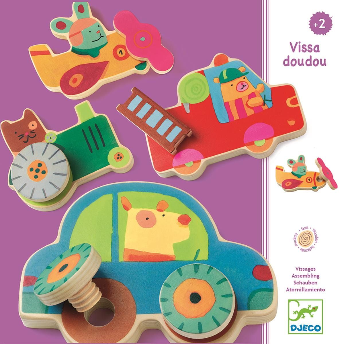 Układanka z wkrętkami Pojazdy Układanka z wkrętkami Pojazdy