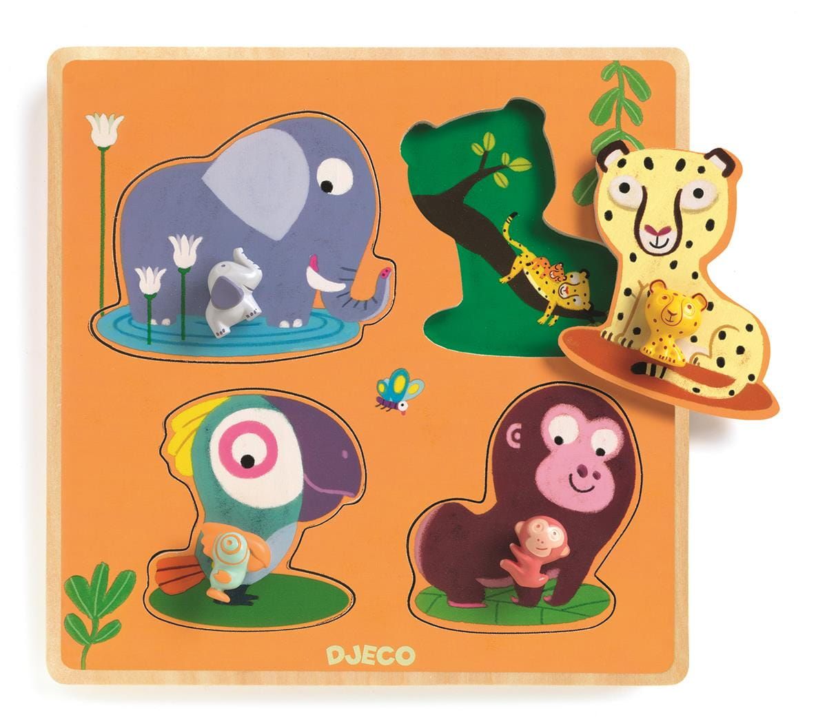 Drewniane puzzle Mamijungle Drewniane puzzle Mamijungle