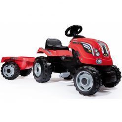 Czerwony Traktor z Przyczepą