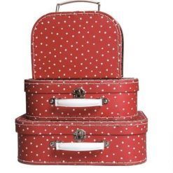 ZESTAW WALIZEK RED AND DOTS