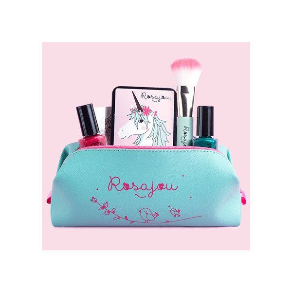 Kosmetyczka dla dzieci, zielona saszetka Rosajou®_3 Kosmetyczka zielona saszetka