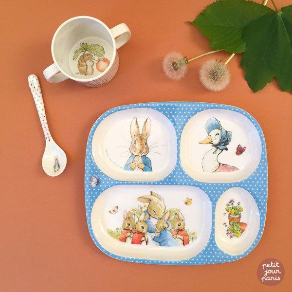 Kubek przykrywką do picia dla dziecka, seria Królik Piotruś Petit Jour Paris®_5 Kubek Królik Piotruś