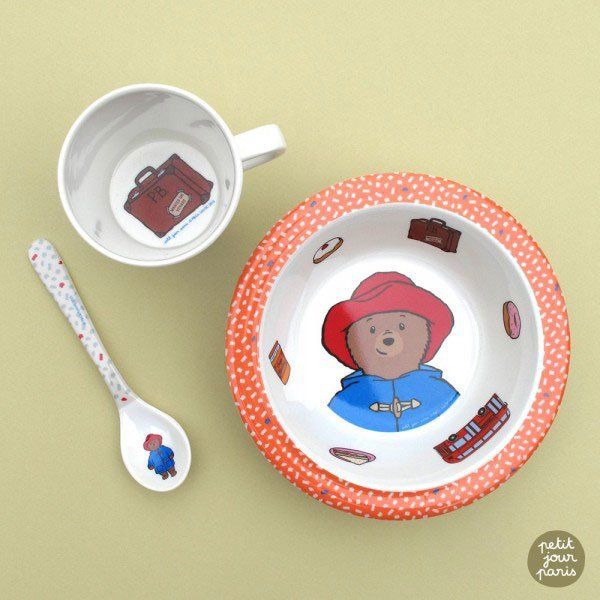 Miska dla dzieci z melaminy, Miś Paddington Petit Jour Paris®_3 Miska Mis Paddington
