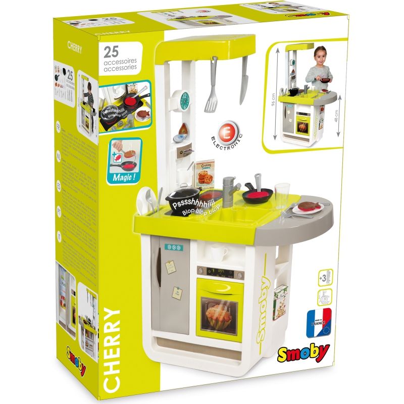 Smoby Kuchnia Elektroniczna lodówka piekarnik Cherry_3 Kuchnia Cherry