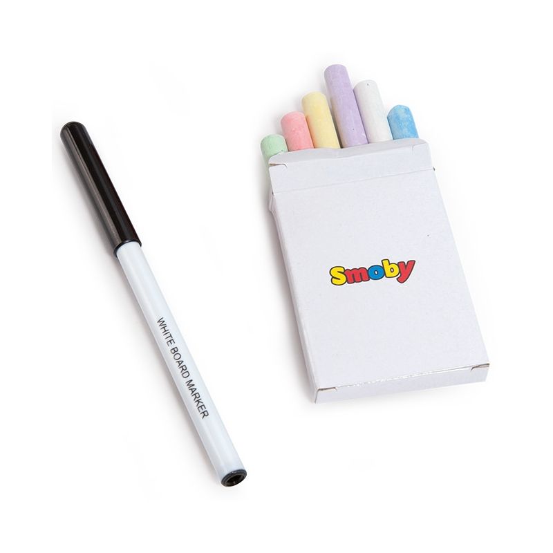 Smoby Tablica stolik Dwustronna biurko z ławeczką Flamastry kreda_4 Stolik z Tablicą