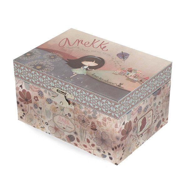 Szkatułka z pozytywką, seria Dmuchawce Anekke®_2 Szkatułka z pozytywką Dmuchawce