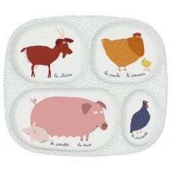 Talerz przegródki Farma