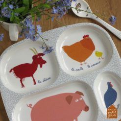 Talerz przegródki Farma