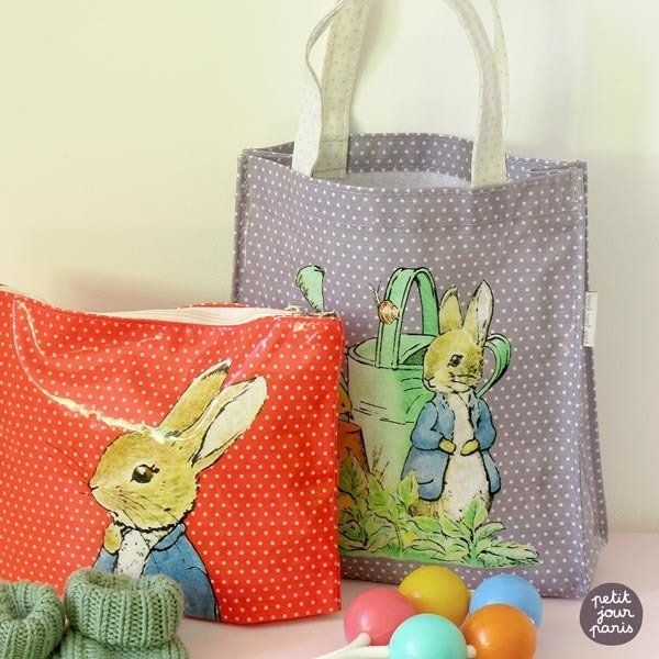 Torebka tote MINI na zakupy, seria Królik Piotruś Petit Jour Paris®_3 Torba tote mini Piotruś