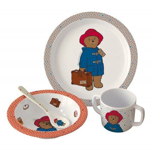 Zestaw naczyń i sztućców dla dziecka, 4 el., Miś Paddington Petit Jour Paris®_2 Zestaw naczyń Paddington