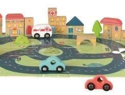 Drewniane puzzle miasto
