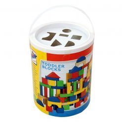 Klocki drewniane w wiaderku 100 szt