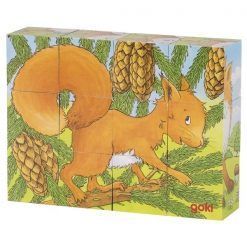 Klocki sześcienne Zwierzęta Leśne