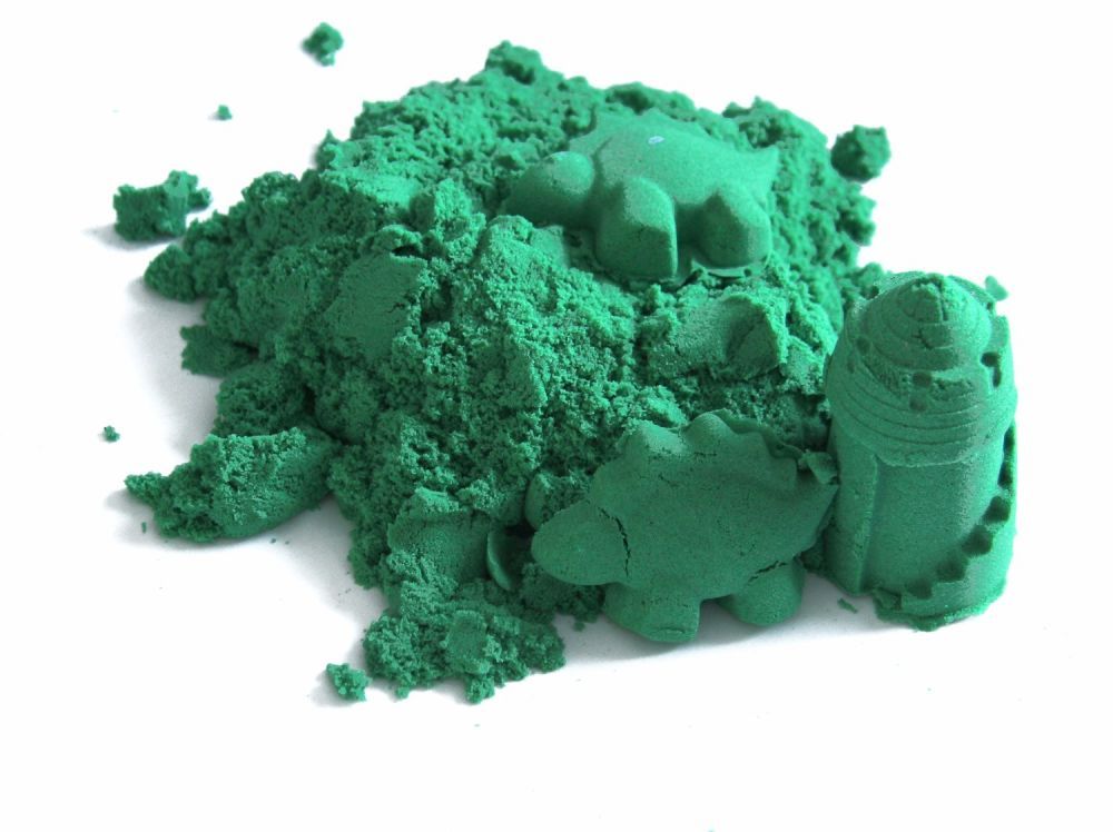 Piasek kinetyczny 2 kg zielony - polski piasek NaturSand AdamToys 3+ N3020Z 3 Piasek kinetyczny 2 kg zielony