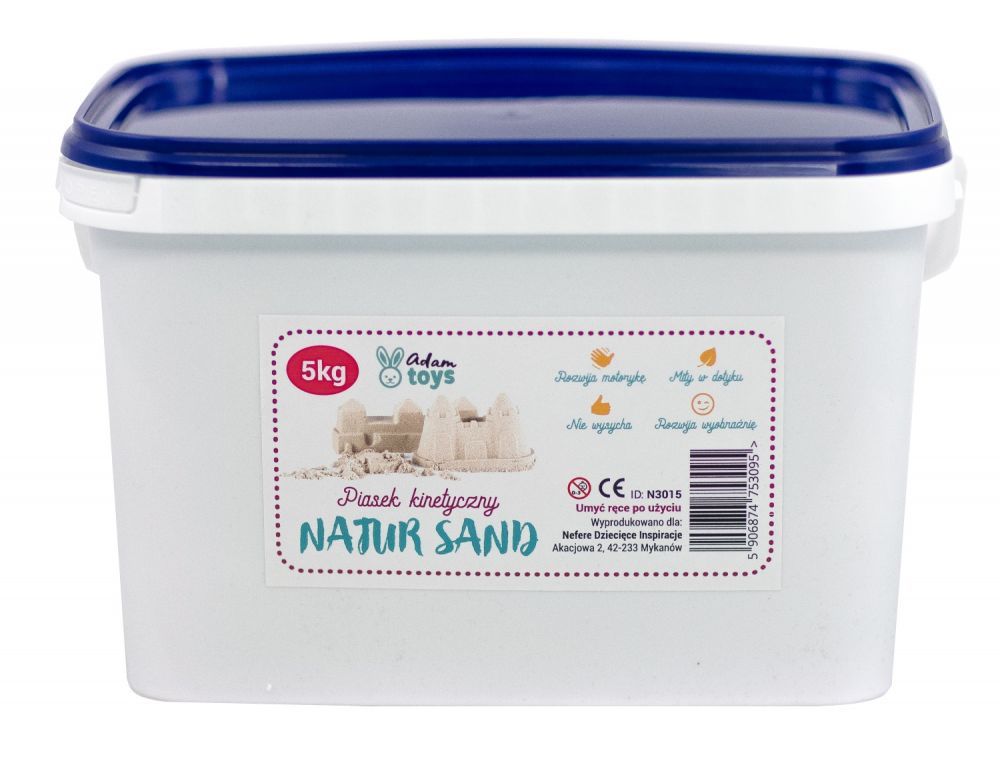 Piasek kinetyczny 5 kg polski piasek NaturSand AdamToys 3+ N3015 1 Piasek kinetyczny 5 kg polski