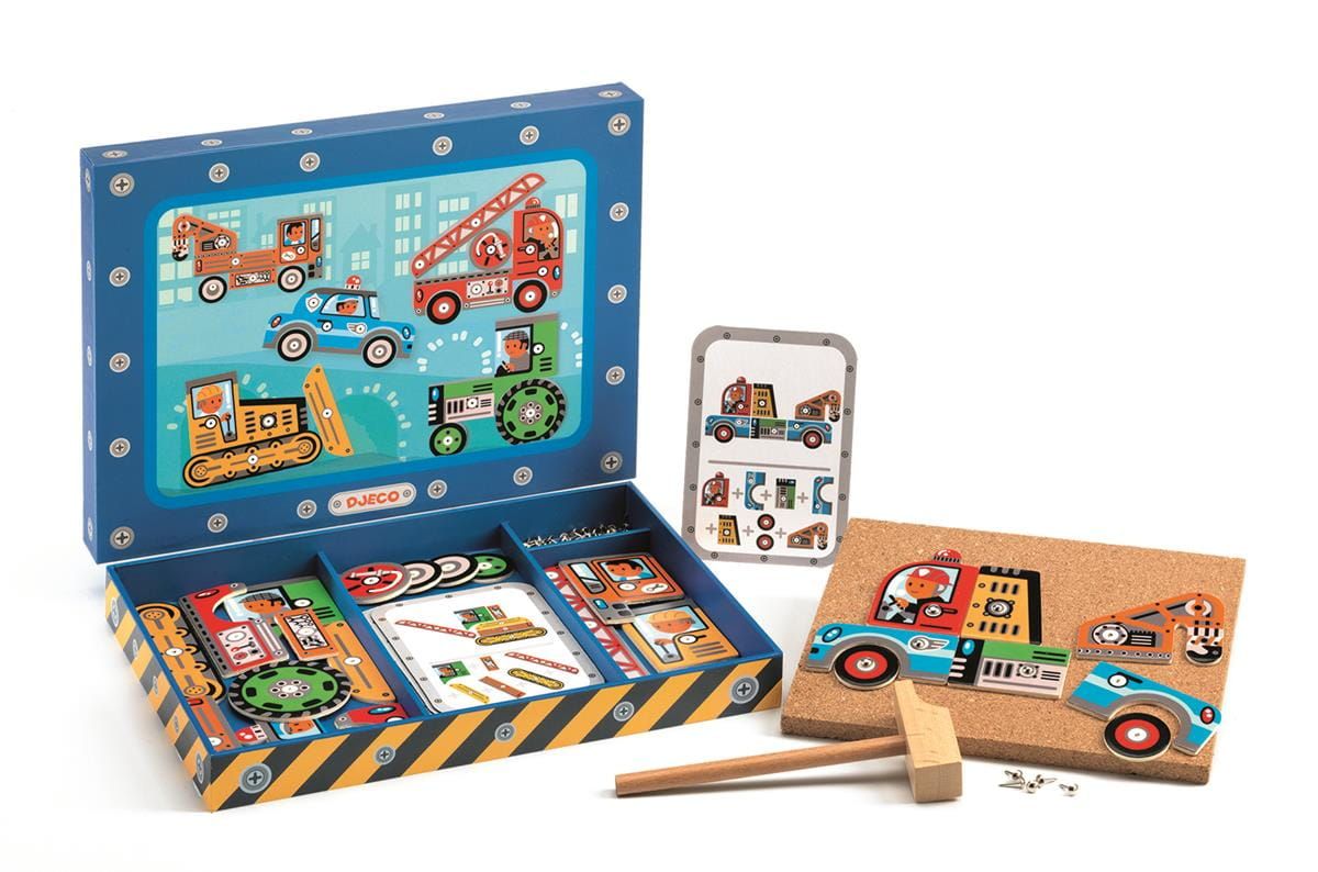 Przybijanka Pojazdy Zestaw kreatywny Przybijanka Pojazdy