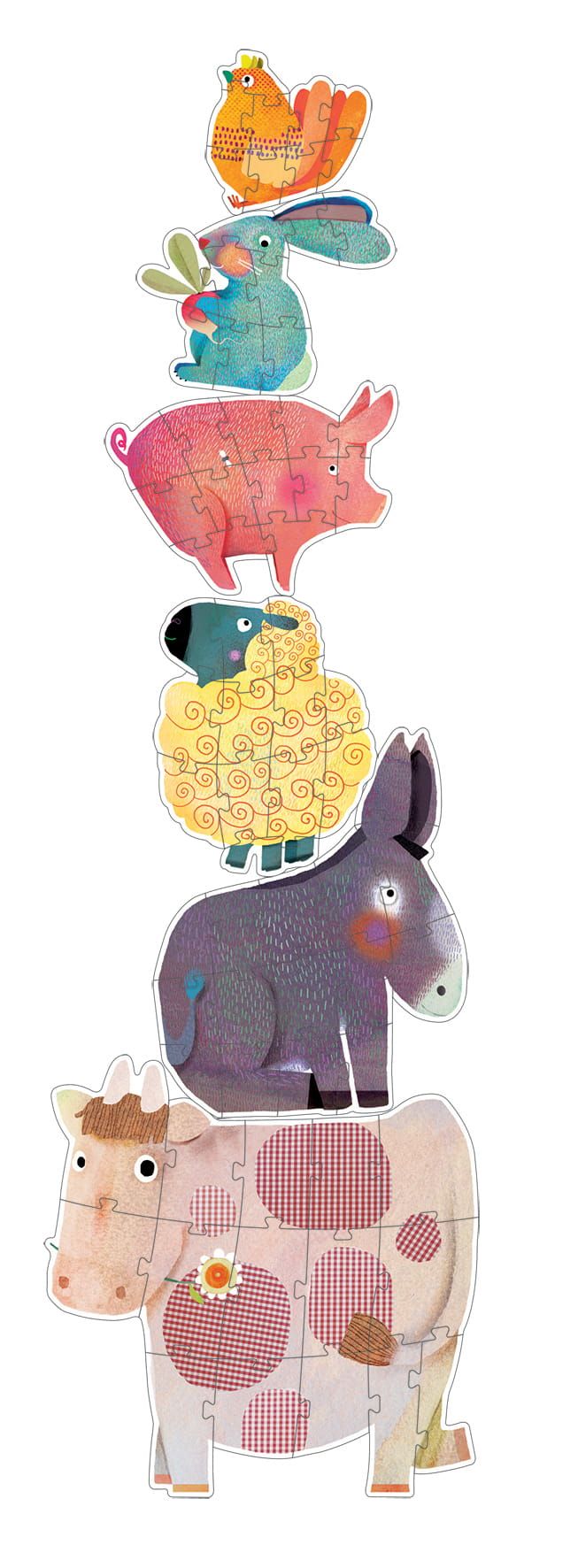 Puzzle kartonowe gigant Dandelion i przyjaciele (1) Puzzle gigant Dandelion i przyjaciele