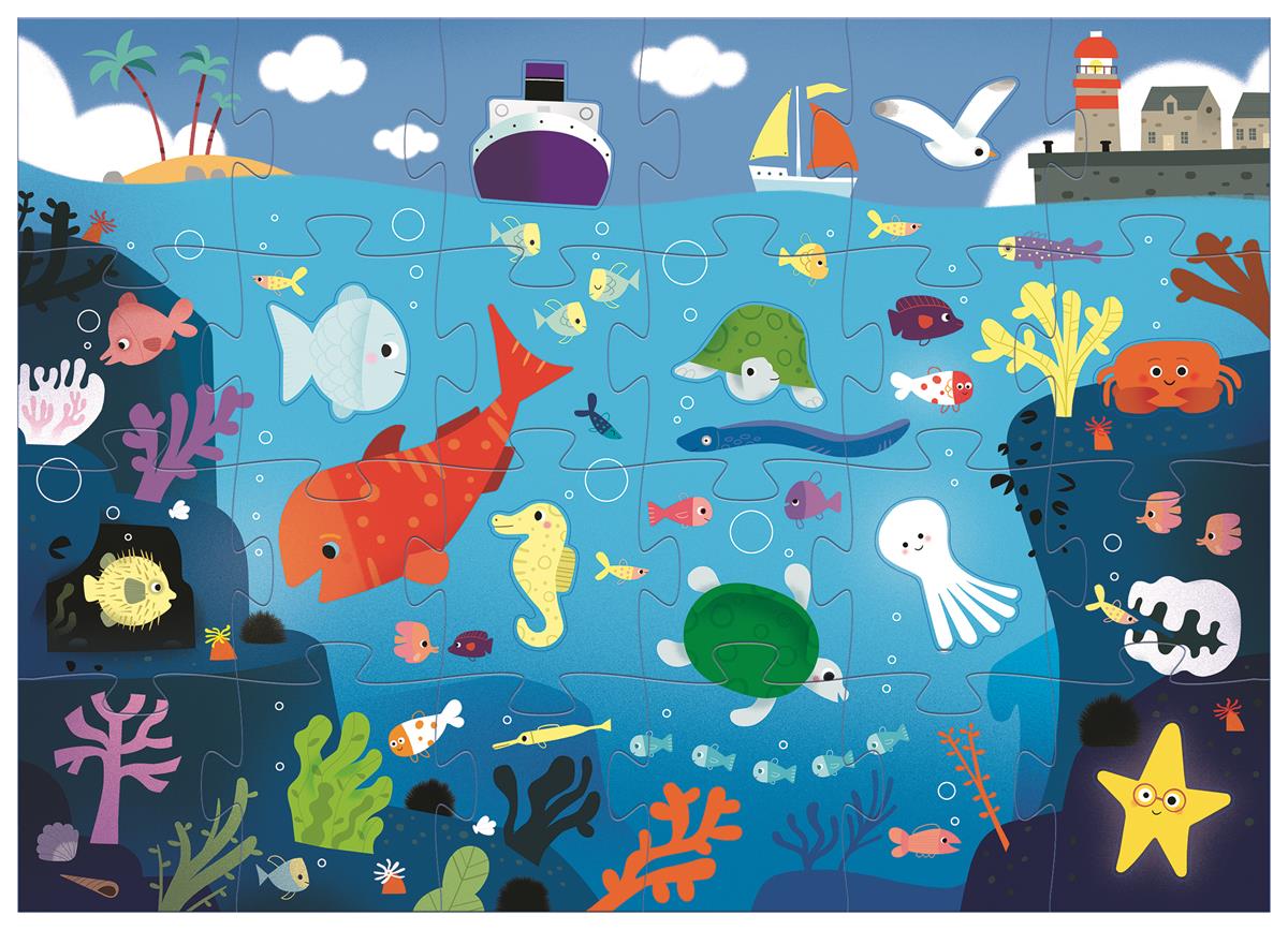 Puzzle kartonowe gigant W morzu (1) Puzzle kartonowe gigant W morzu