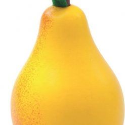 Drewniane owoce w skrzynce