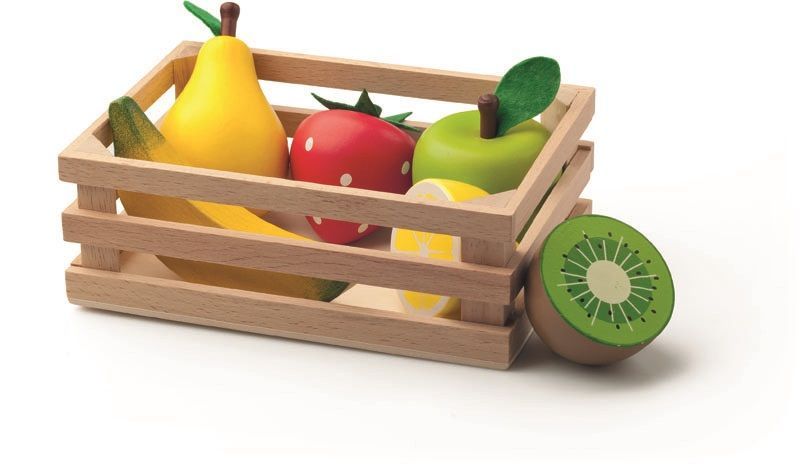 Drewniane owoce w skrzynce Woody 2+ WD91170 Drewniane owoce w skrzynce