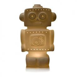 Lampka nocna LED Robot biała