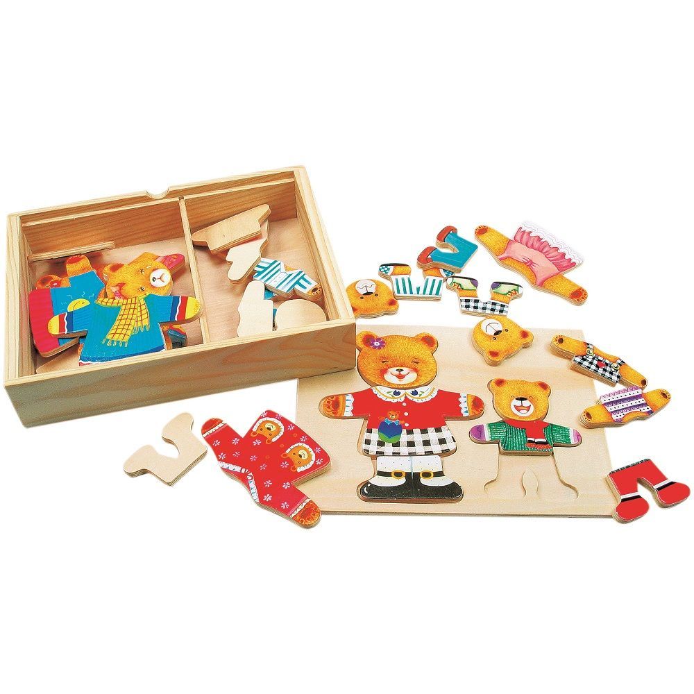 Puzzle drewniane Para Misiów Puzzle drewniane Para Misiów