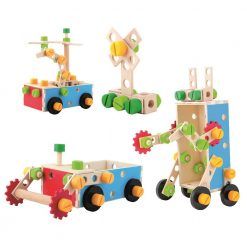 Skrzynka ze śrubkami i klockami