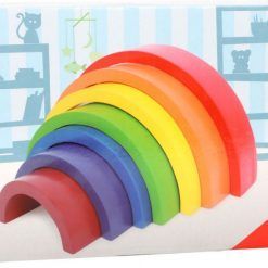 Tęcza do układania klocki drewniane