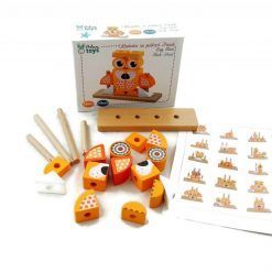 Układanka na palikach Piesek