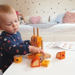 Układanka na palikach Piesek